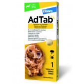 Противопаразитна таблетка AdTab/ Адтаб 450 mg за кучета от 11.0 до 22.0 кг с вкус на месо, срещу бълхи и кърлежи
